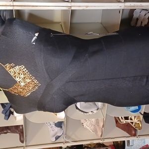 New Poof Couture black sexy tube top